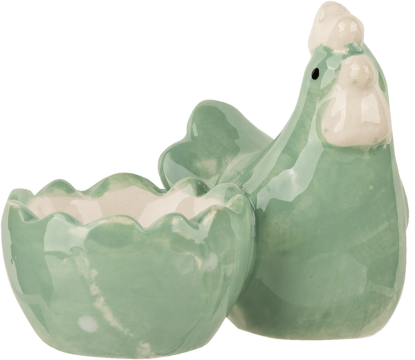 Изображение Подставка для яйца керамика Домашняя кухня курочка и скорлупа цветна Домашняя кухня кор, 1 шт