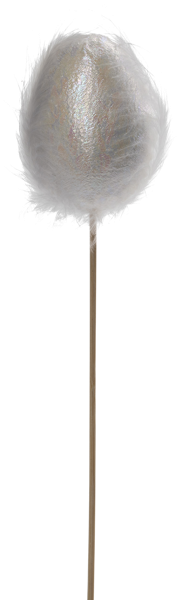 Изображение Украшение для кулича Домашняя кухня яйцо в перьях на палочке Домашняя кухня м/у, 1 шт