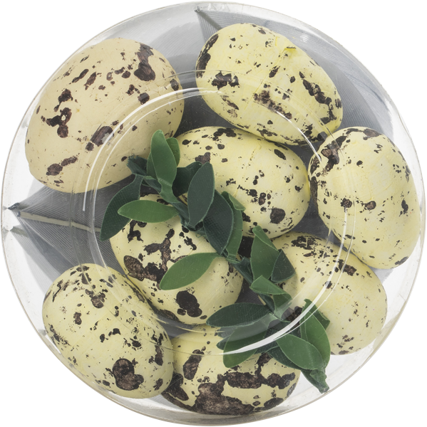 Изображение Яйца пасхальные Домашняя кухня цветные с перышками Домашняя кухня м/у, 8 шт