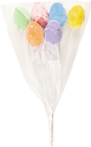 Изображение Яйца пасхальные Домашняя кухня цветные с глиттером Домашняя кухня м/у, 6 шт