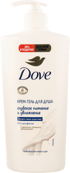 Изображение Гель-крем для душа Дав глуб питание и увлажнение Юнилевер п/у, 610 мл