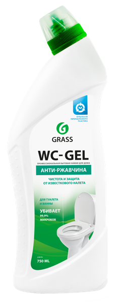 Изображение Гель для унитаза Грасс анти-ржавчина Грасс п/у, 750 мл