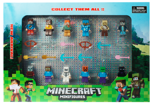 Изображение Набор игровой Майнкрафт мини фигурки из кубиков Донгуан к/у, 1 шт