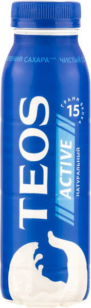 Изображение Йогурт 2% питьевой Теос Актив натуральный Савушкин продукт п/б, 260 мл