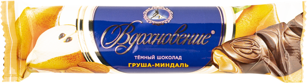 Изображение Батончик в темном шоколаде Вдохновение груша миндаль ОК Красный Октябрь м/у, 41 г
