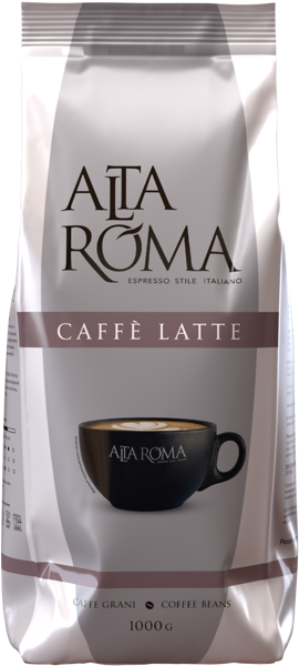 Изображение Кофе в зернах Альта Рома каффе латте Алмафуд м/у, 1 КГ