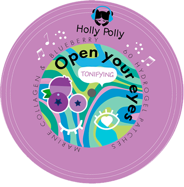 Изображение Патчи питание для глаз Холли полли коллаген экстракт черники Джоян к/у, 60 шт