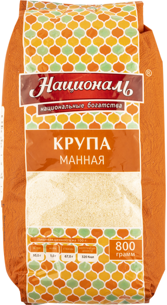 Изображение Крупа манная Националь Ангстрем Трейдинг м/у, 800 г