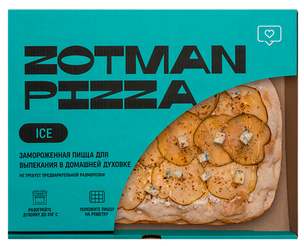 Изображение Пицца замороженная Зотман груша и горгонзола. айс Зотман Хорека ООО к/у, 415 г