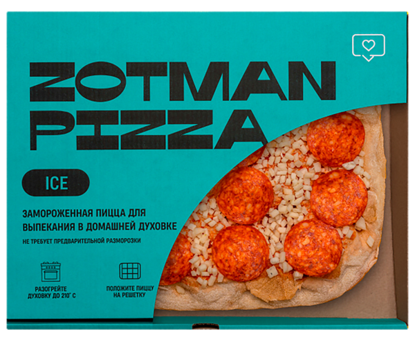 Изображение Пицца замороженная Зотман пепперони айс Зотман Хорека ООО к/у, 400 г