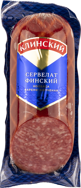 Изображение Колбаса варено-копченая Клинский сервелат финский Клинский МК в/у, 290 г