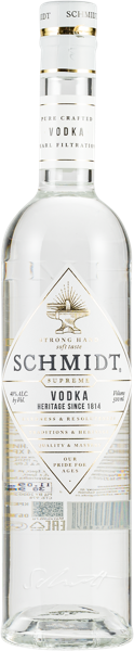 Изображение Водка Спирт Люкс 40% Шмидт суприм БелАлко с/б, 0,5 л