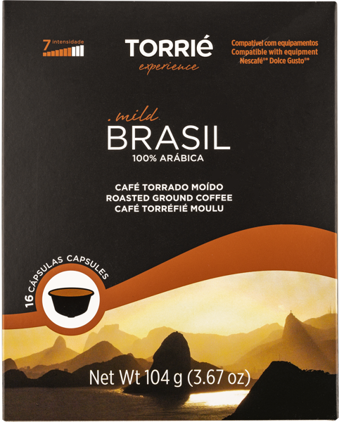 Изображение Кофе в капсулах 16шт Торри бразилия 100% арабика ХМВ кор, 104 г