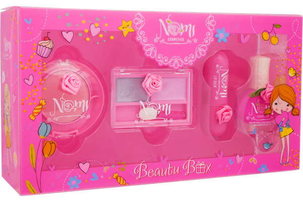 Изображение Набор косметики детский Номи румяна+тени+зеркало Компания Новая Идея п/у, 1 шт