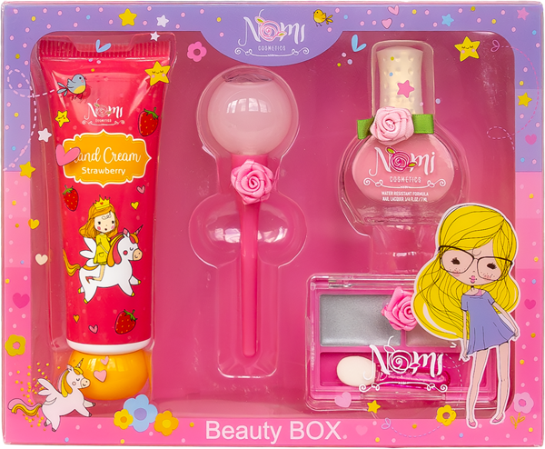 Изображение Набор косметики детский Номи крем+лак№10+тени+бальзам Компания Новая Идея п/у, 1 шт