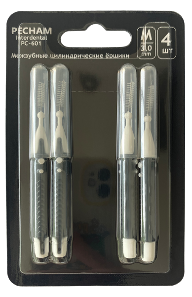 Изображение Ершики межзубные Пичам цилиндрические Веллнес Групп п/у, 4 шт