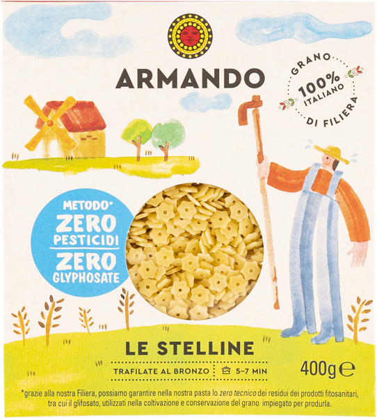 Изображение Макароны из твердых сортов Армандо из Кампании стеллине бронзо Де Маттеис кор, 400 г
