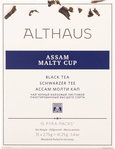 Изображение Чай черный в пакетиках Альтхаус ассам мальти кап Хансеатик Ти кор, 15*2,75 г