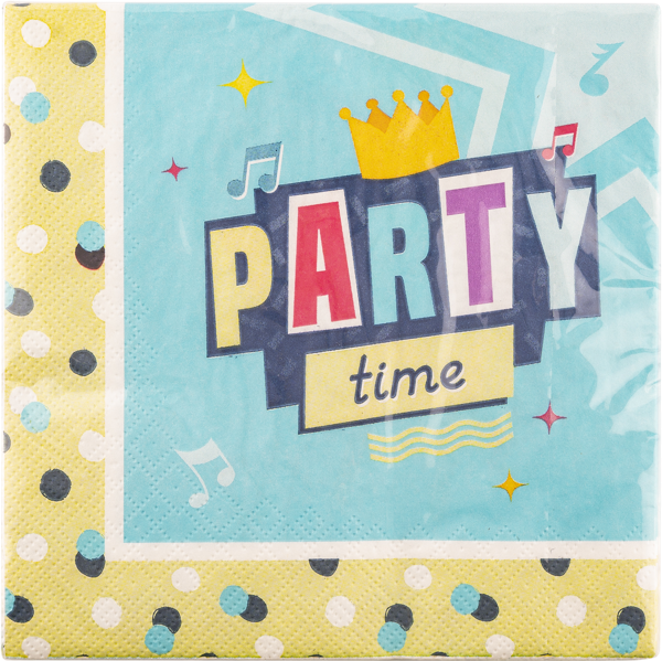 Изображение Салфетки 33см 3-х слойные НД плэй вечеринка НД Плэй м/у, 20 шт