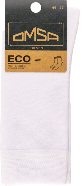 Изображение Носки мужские размер 45-47 Омса эко 401 бьянко Омса к/у, 1 пара
