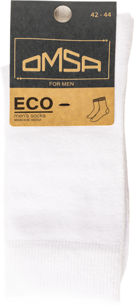 Изображение Носки мужские размер 42-44 Омса эко 401 бьянко Омса к/у, 1 пара