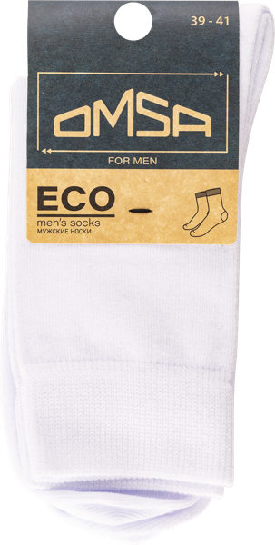 Изображение Носки мужские размер 39-41 Омса эко 401 бьянко Омса к/у, 1 пара