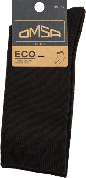 Изображение Носки мужские размер 45-47 Омса эко 401 неро Омса к/у, 1 пара