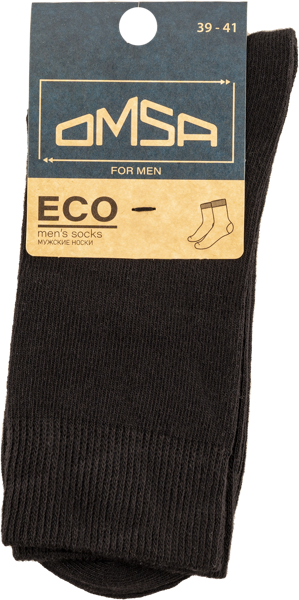 Изображение Носки мужские размер 39-41 Омса эко 401 неро Омса к/у, 1 пара