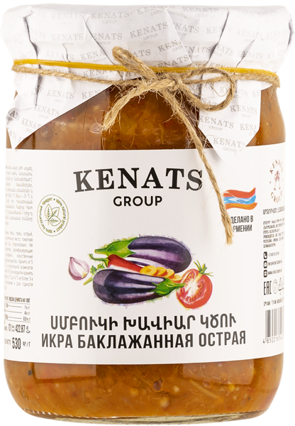 Изображение Икра из баклажанов Кенац острая Кенац Груп с/б, 530 г