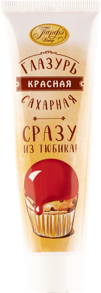 Изображение Глазурь сахарная Парфэ красная Топ Продукт туба, 120 г