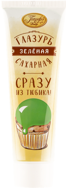 Изображение Глазурь сахарная Парфэ зеленая Топ Продукт туба, 120 г