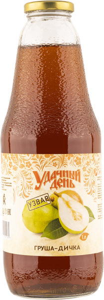Изображение Узвар Удачный груша дичка Медведовский завод с/б, 1 л