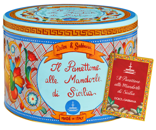 Изображение Панеттоне НГ Фясконаро коллекция D&G с миндалем Фясконаро ж/б, 1 КГ