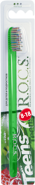 Изображение Зубная щетка с 12-18лет Рокс тинс средняя ЕвроКосМед к/у, 1 шт