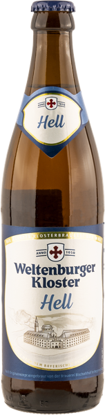 Изображение Пиво светлое Лагер 4,9% Вельтенбургер Клостер хель Бишофхоф Гмбх с/б, 0,5 л