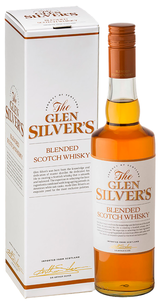 Изображение Виски купажированный Глен Сильверс 3 года Бевелэнд п/у, 0,7 л