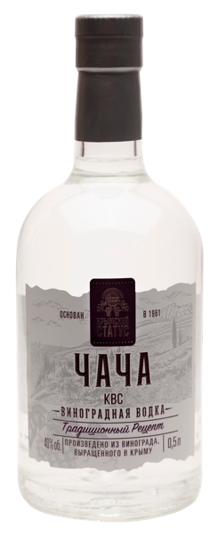Изображение Водка виноградная 40% Чача крымский статус Завод Первомайский с/б, 0,5 л