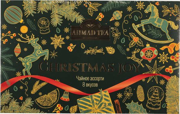 Изображение Набор Чая ассорти 8 вкусов Ахмад Ти радость рождества СДС-Фудс кор, 40*1,5 г