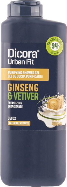 Изображение Гель для душа мужской Дикора ветивер женьшень Нувария Глобал п/у, 400 мл
