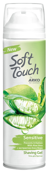 Изображение Гель для бритья женский Арко софттач чувствительн кожа Евиап Сабун ж/б, 200 мл