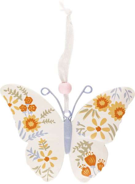 Изображение Подвеска 8*10,5см металл Игл Гифтс бабочка белая Игл Гифтс , 1 шт
