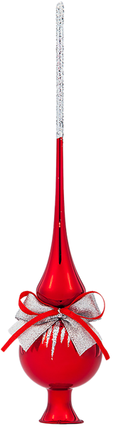 Изображение Верхушка Лучик стекло Ёлочка с281 Клинская игрушка к/у, 1 шт