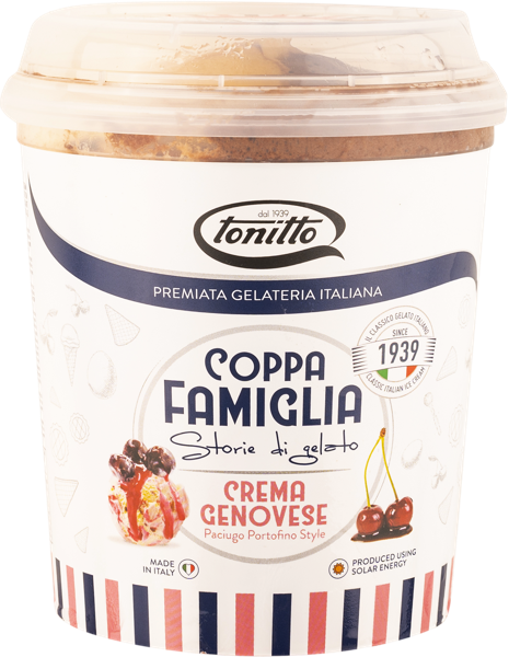 Изображение Десерт замороженный Коппа Фемилья ваниль шоколад цукаты Тонитто к/у, 500 г