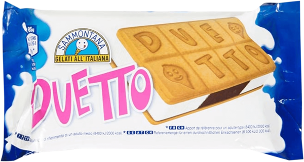Изображение Десерт сендвич Дуэтто сливки шоколад Саммонтана м/у, 85 г