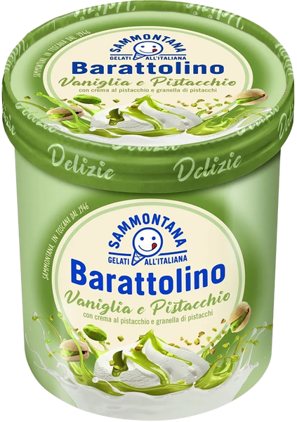 Изображение Десерт замороженный Бараттолино фисташка ваниль Саммонтана п/у, 500 г