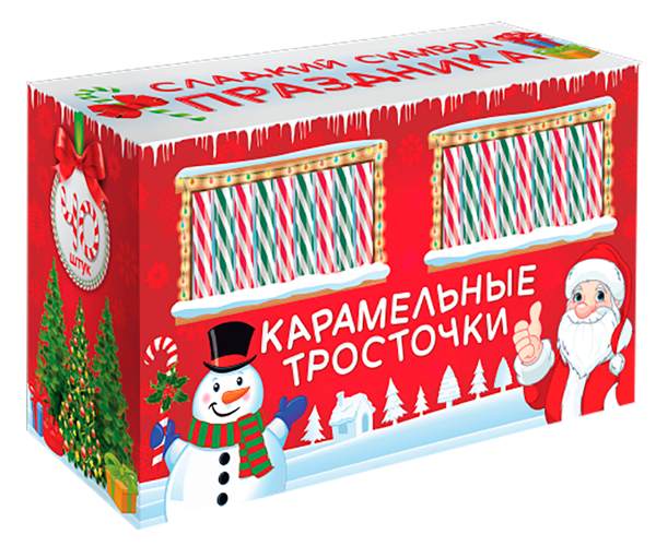 Изображение Карамель трость Сладкая сказка новогодняя Сладкая сказка м/у, 15 г