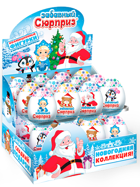 Изображение Шоколад яйцо с игрушкой Сладкая сказка забавный сюрприз НГ Сладкая сказка м/у, 20 г