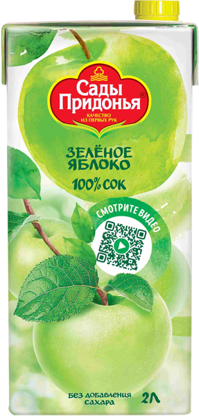 Изображение Сок Сады придонья яблоко Сады Придонья карт/уп, 2 л