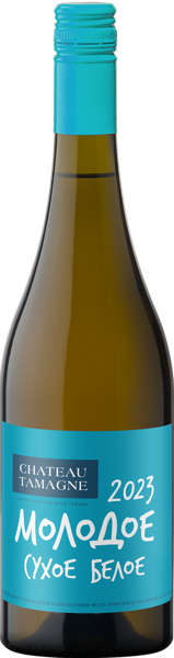 Изображение Вино белое сухое Молодое вино ЗНМП шато тамань Кубань Вино с/б, 0,75 л