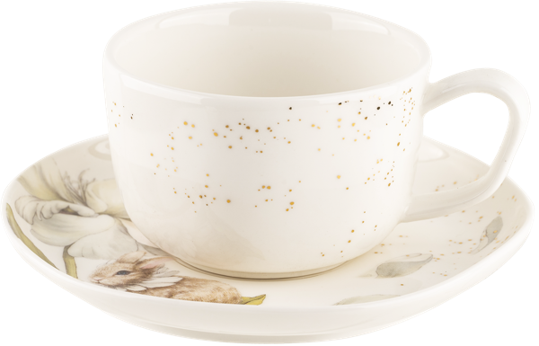 Изображение Чайная пара 250мл Лефард кролик белый пион Лефард к/у, 1 шт